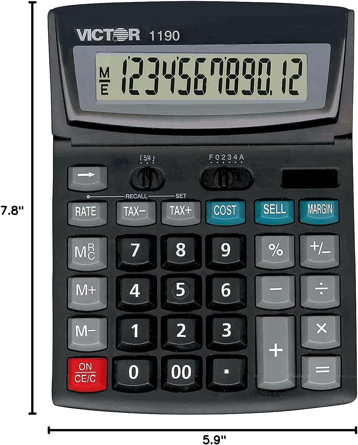 Victor 1190 Executive Desktop Calculator, 12-Digit LCD