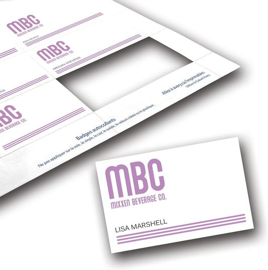 Avery Customizable Name Badge Inserts for Name Tag Holders, 3" x 4", White, Laser/Inkjet Printable, 300 Total (5392)