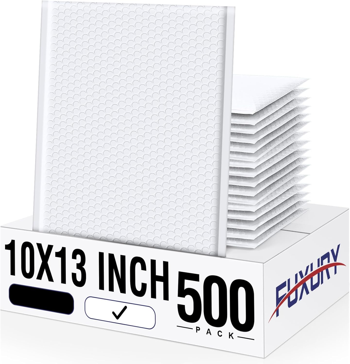 Fuxury Black Bubble Mailers 4x8" 200 Pack Waterproof Padded Envelopes Self Seal Bubble Envelopes Usable Size 4x7" Padded Mailers for Small Business Shipping Envelope Mailers
