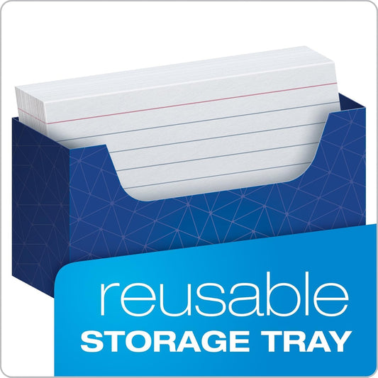 Oxford Ruled Index Cards, 3" x 5", White, Lined Index Flashcards, 300 per Pack (10022)