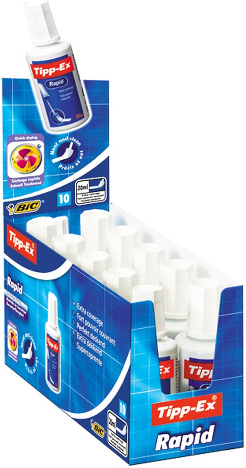 BIC 885992 - Tipp-Ex Rapid Correction Fluid 20ml 885992 - (Pk10)