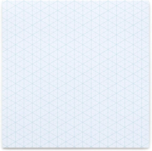 Koala Tools | Mini Isometric Graph Paper Sticky Note Pad (3 Pack) | 4" x 4", 25 Sheets/pad - Suitable for Industrial, Architectural, Interior Design