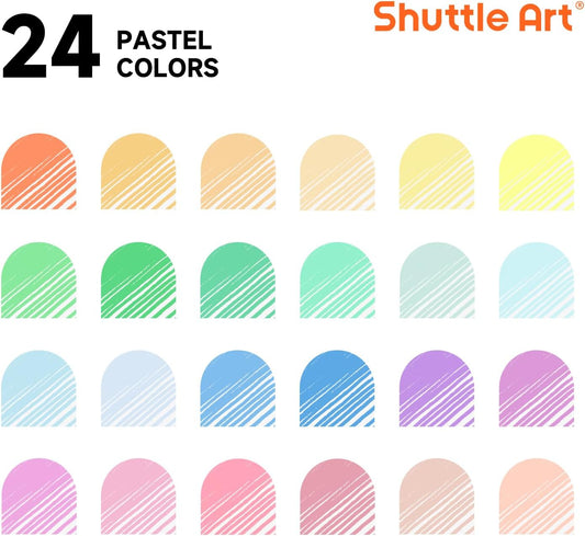 Shuttle Art 50 Pack Metallic Gel Pens, 25 Metallic Gel Pens Set with 25 Refills Perfect for Adult Coloring Books Doodling Drawing Art Markers