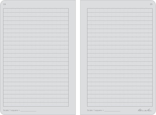 Rite In The Rain Weatherproof Stapled Notebook, 4.625" x 7", Orange Cover, Universal Pattern, 3 Pack (No. OR71FX)