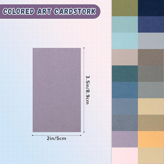 100 Sheets Rainbow Colored Cardstock Index Card Blank Colorful Thick Paper 92LB/250gsm Cards Stock for Invitations, Postcards, Photos, DIY Crafts Greeting Card Making Scrapbook Supplies (4 x 6Inch)