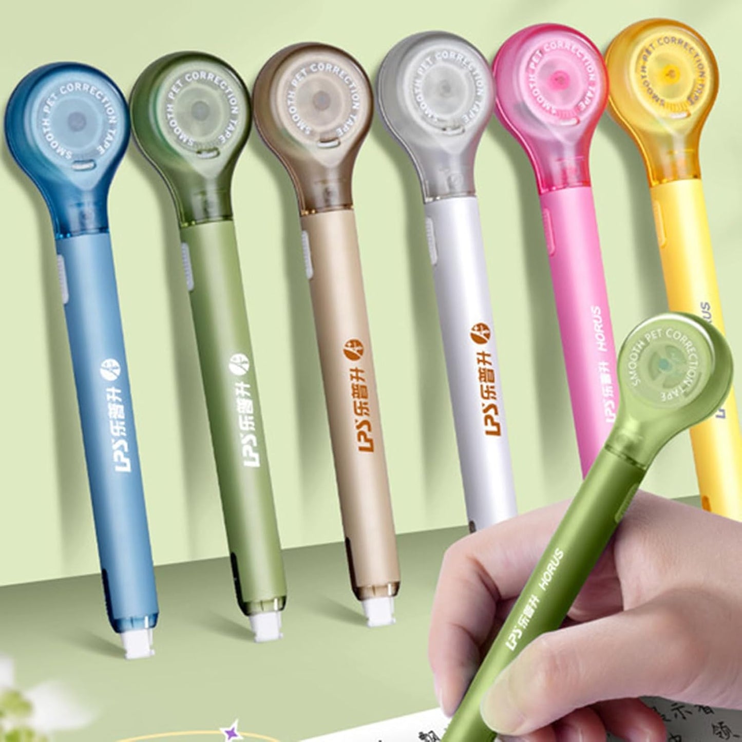 6mx5mm Correction Tape Pen for Note Taking Marking Crafting Journaling Pack of 4 Refillable White Out Refills