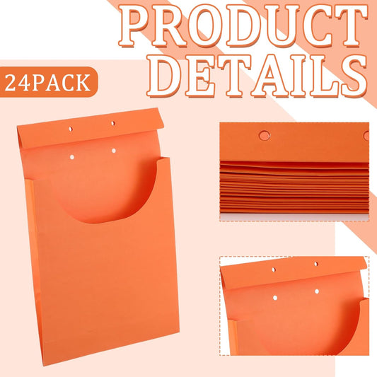 Ctosree 24 Pack Kraft Legal File Retention Jacket Classification Jacket Legal/Letter Size 1" Expansion Office Document Classification