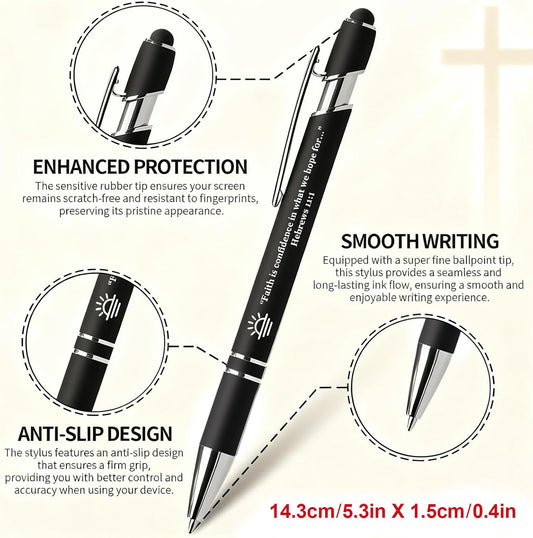 15 Pack Motivational Pen Set - Inspirational Quotes Retractable Ballpoint Pens for Office School Supplies, Encouragement Gifts for Women Men, Multicolor