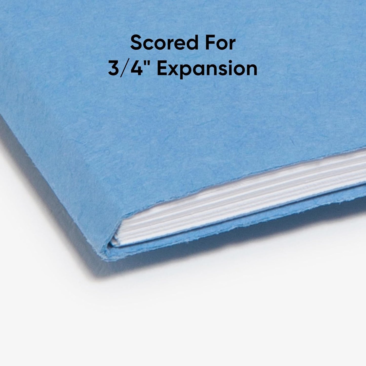 Smead Blue File Folders for Documents, with 1/3-Cut Tabs, Letter Size, Blue, 100 Pack for Easy Organization and Office Use (12043)