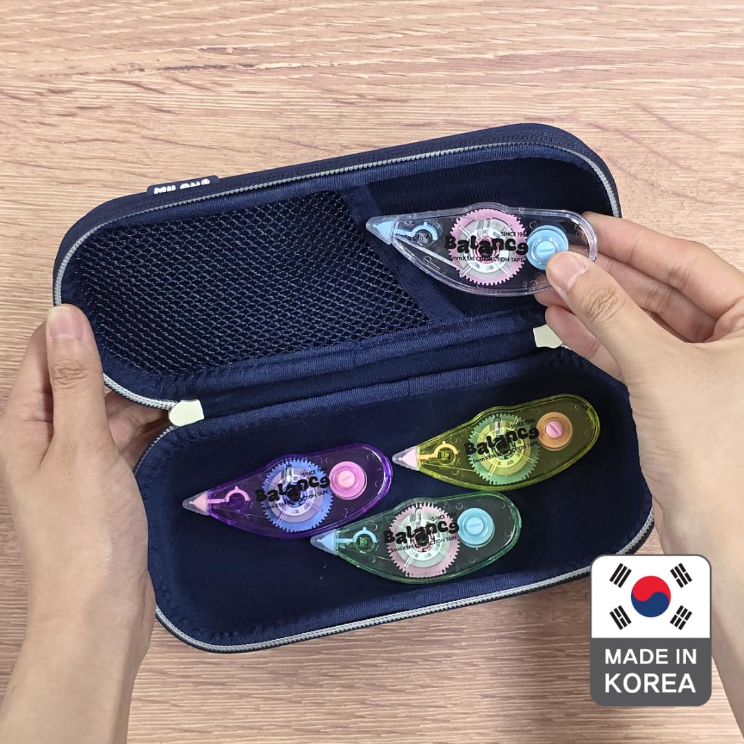 Correction Tape – Instant Dry Correction Tape for Smooth, Precise Corrections | Korea’s #1 Manufacturer | Office & School Supplies | 5mm x 5m (0.19 in x 5.47 yds) | 10 Pack