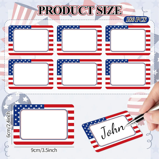 Whaline 180Pcs Composition Notebook Name Tag Stickers Self-Adhesive Nameplate Decal Black and White Blank Name Label for Back to School Classroom Bulletin Board Desk Wall Decor