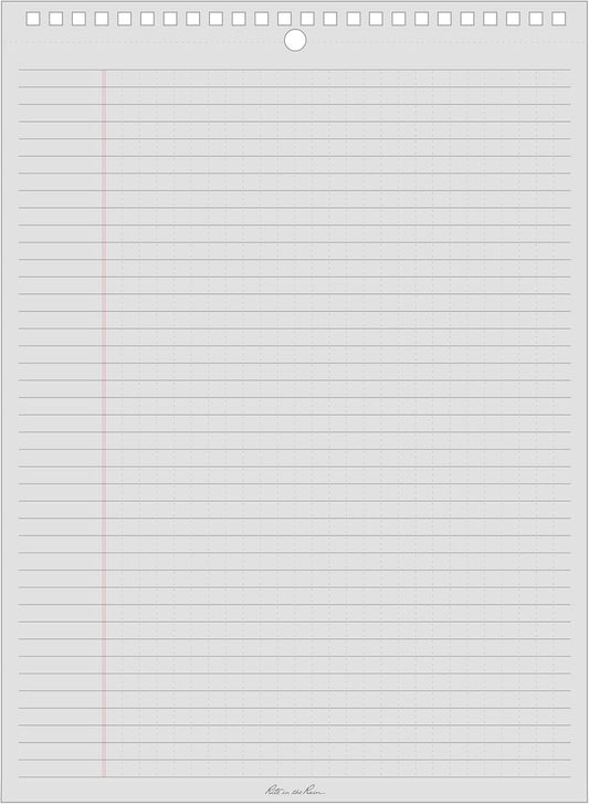 Rite in the Rain Weatherproof Legal Pad, 8.5" x 11", Gray Cover, Legal Pattern (No. LP785)