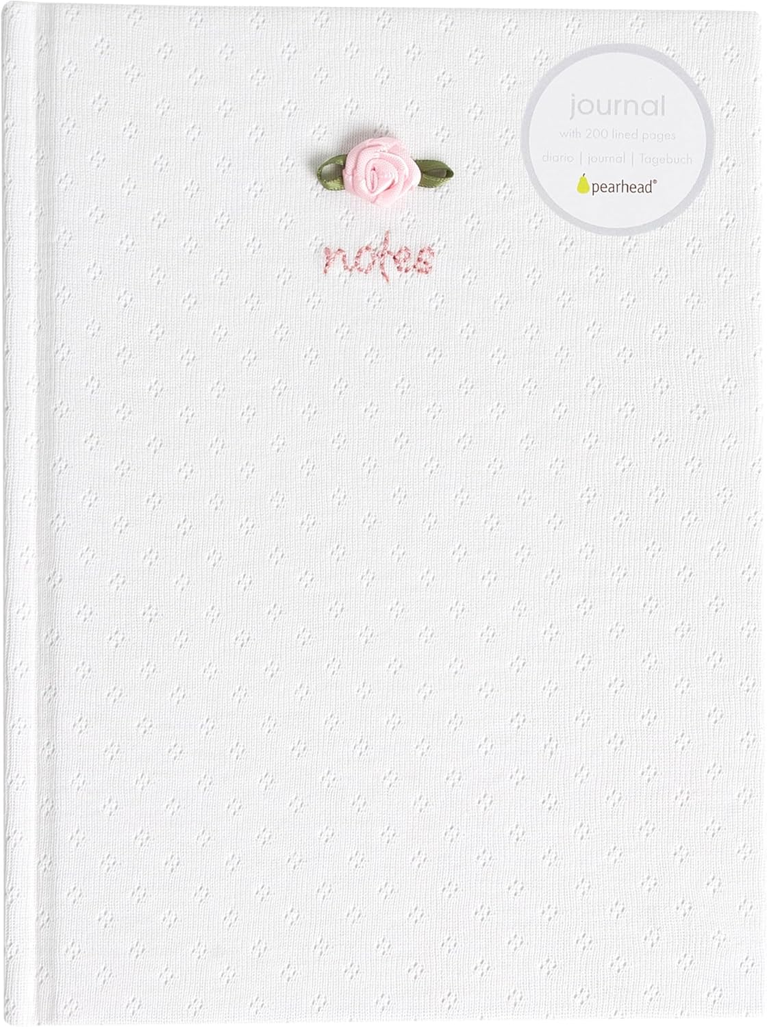 Pearhead Blue Matchbook Hardcover Journal, 6x8 College-Ruled Lined Notebook, 200 Pages, Trendy Writing Journal for Work, School & Everyday Notes