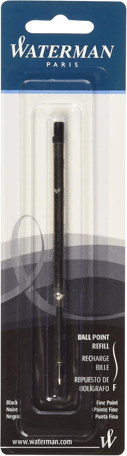 Waterman Ballpoint Refill for Ballpoint Pens, Fine point, Blue ink (734264)