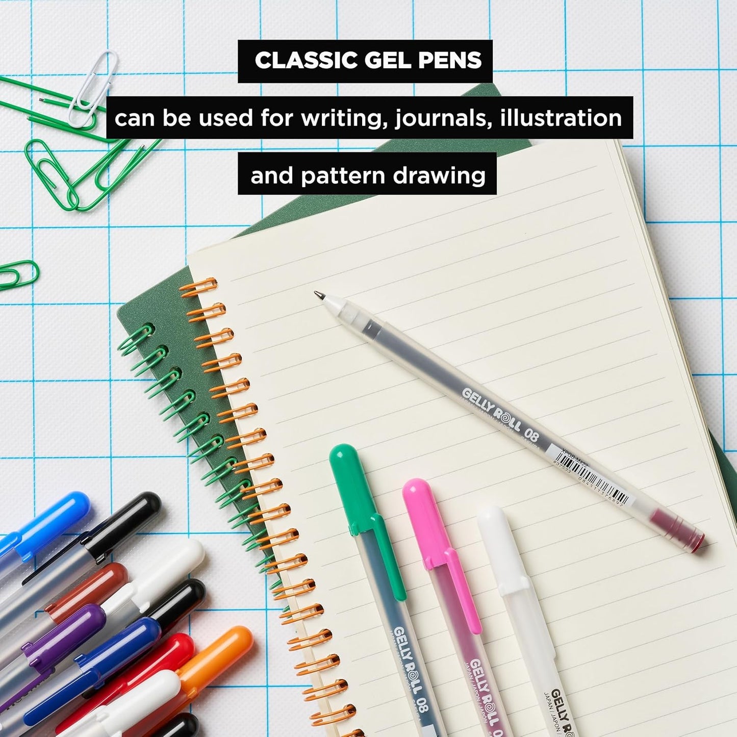 SAKURA Gelly Roll Classic, Fine Pt, Black, 6 Count