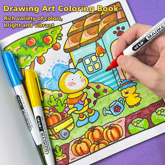 SFAIH 60 Colors Permanent Markers - Assorted Vibrant Colors, Quick Drying, Fade Resistant, Alcohol-Based Fine Point Permanent Markers for Paper, Plastic, Wood, Coloring, Drawing Doodling, Waterproof