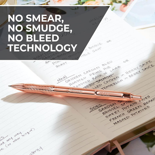 Sharpie S-Gel Pens, Copper Metal Body, Medium Point (0.7mm), Black Gel Ink, Includes 2 Pens and 2 Additional Ink Refills