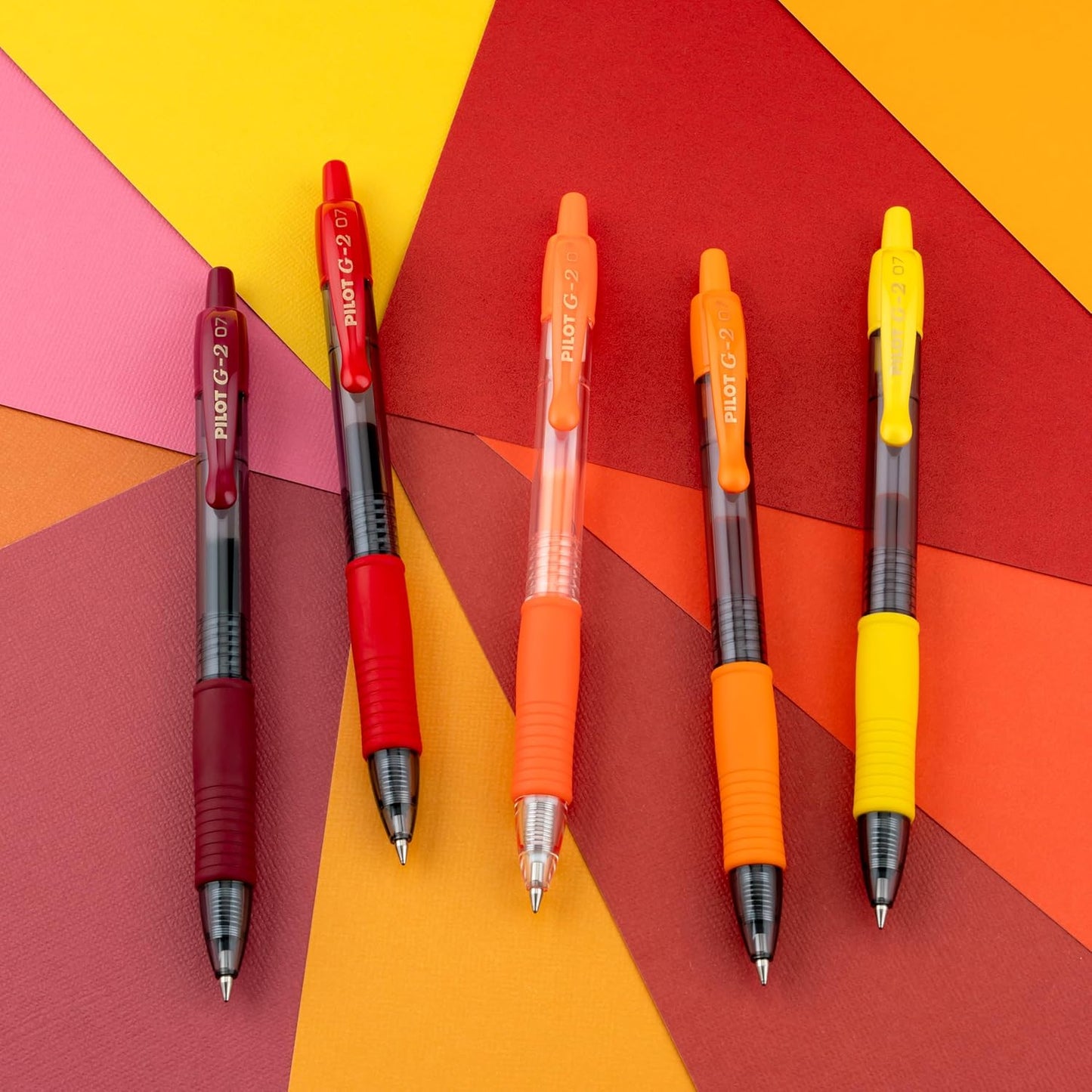 Pilot, G2 Premium Gel Roller Pens, G2 Boost Pink Pack, The Colors of Optimism, 8 Pack Pouch, Fine Point 0.7 mm, Assorted