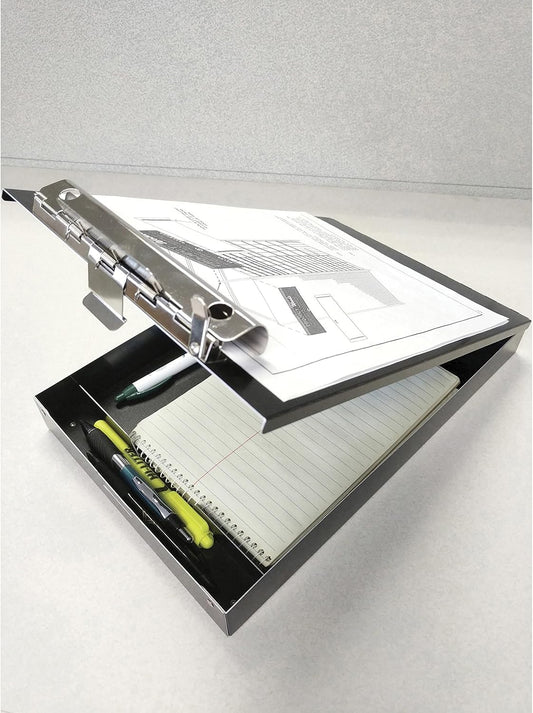 Saunders Recycled Aluminum Redi-Rite Storage Clipboard with Self-Locking Latch – Lightweight, Weather-Resistant Lacquer Finish Stationery Box. Office Products, Silver, Letter