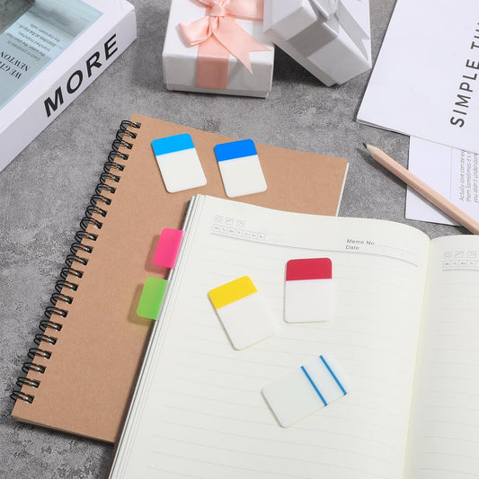 1 Inch Sticky Index Tabs Book Page, 960 PCS Sticky Tabs for Notebooks Writable and Repositionable Page Flags Colored Binder Markers Labels for Books, Binders, Papers, Documents, File Folders