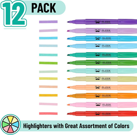 Mr. Pen- Highlighters, 36 Pack, Assorted Colors, Chisel Tip, Quick-Dry, Smear-Resistant, Odorless Highlighters for School, Office & Journaling
