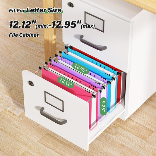 Ansook Hanging File Folder Letter Size Extra Capacity,Heavy Duty 2" Expansion Plastic File Folders Hanging with Tabs,6 Pack Reinforced Hanging File Organizer,File Cabinet Folders for Office Bulk Files