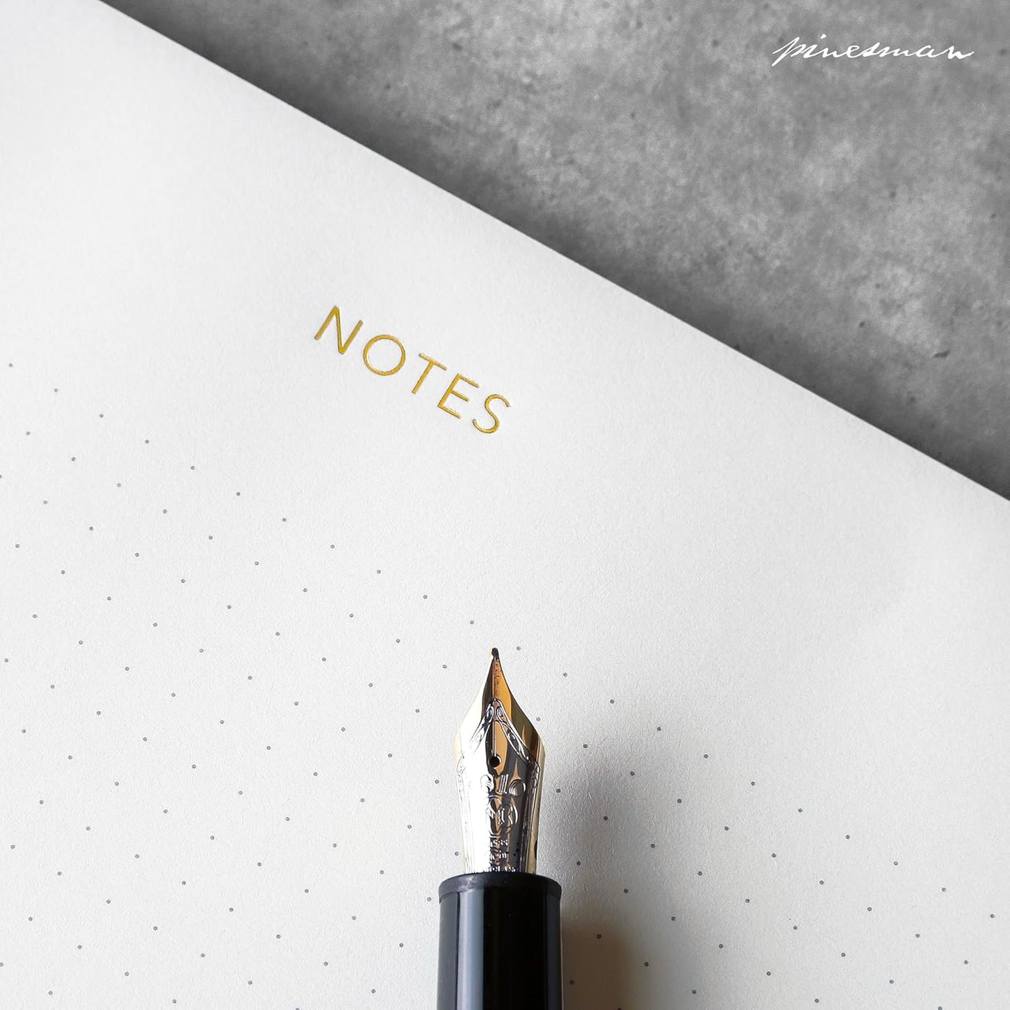 Pinesman - Elegant Desk Notepads for Professionals, Executive's Memo Pads, Minimalist, Gold Foiled, Lined Layout, 3 Pack, 225 Sheets Total (75 Each), 6.3" x 3.9”, 80 GSM, Eco-friendly, FSC™ Certified