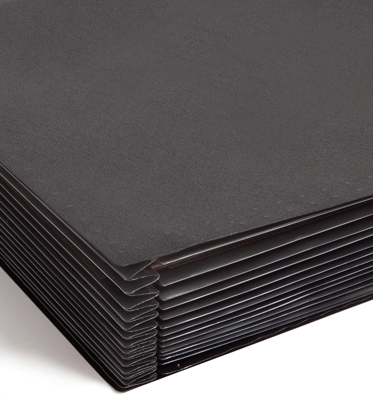 Smead Poly Hanging Expanding File, 12 Dividers, Letter Size, Black (65125)