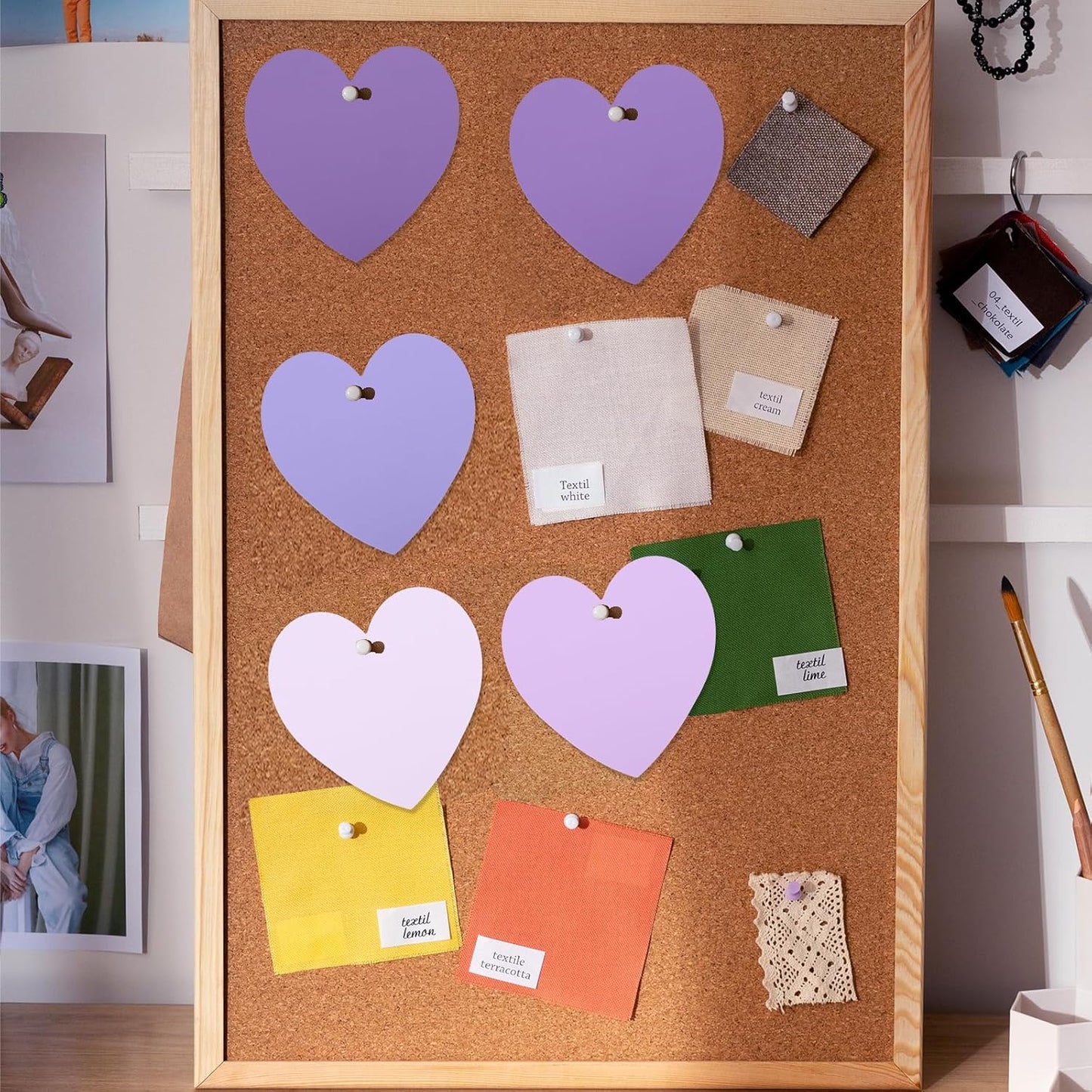 300 Pcs Index Card Heart Shaped Note Cards Blank Index Cards 3x3 Pink Note Cards Colors Study Cards Blank Business Cards Colorful Cardstock Greeting Cards For School Learning Office Game