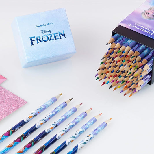Disney Stitch Colored Pencils for Kids Adults 72 Kawaii Coloring Pencils Art School Supplies Wood Color Pencil Set for Coloring Drawing (Lilac Frozen)