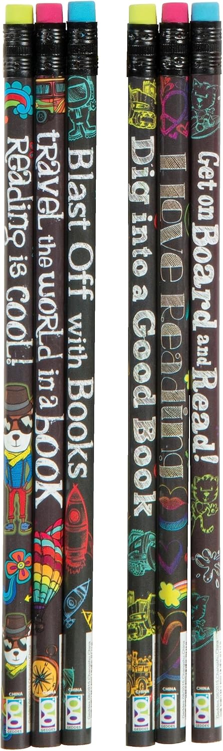 Raymond Geddes Reading Rocks Wooden Pencils (Pack of 72)