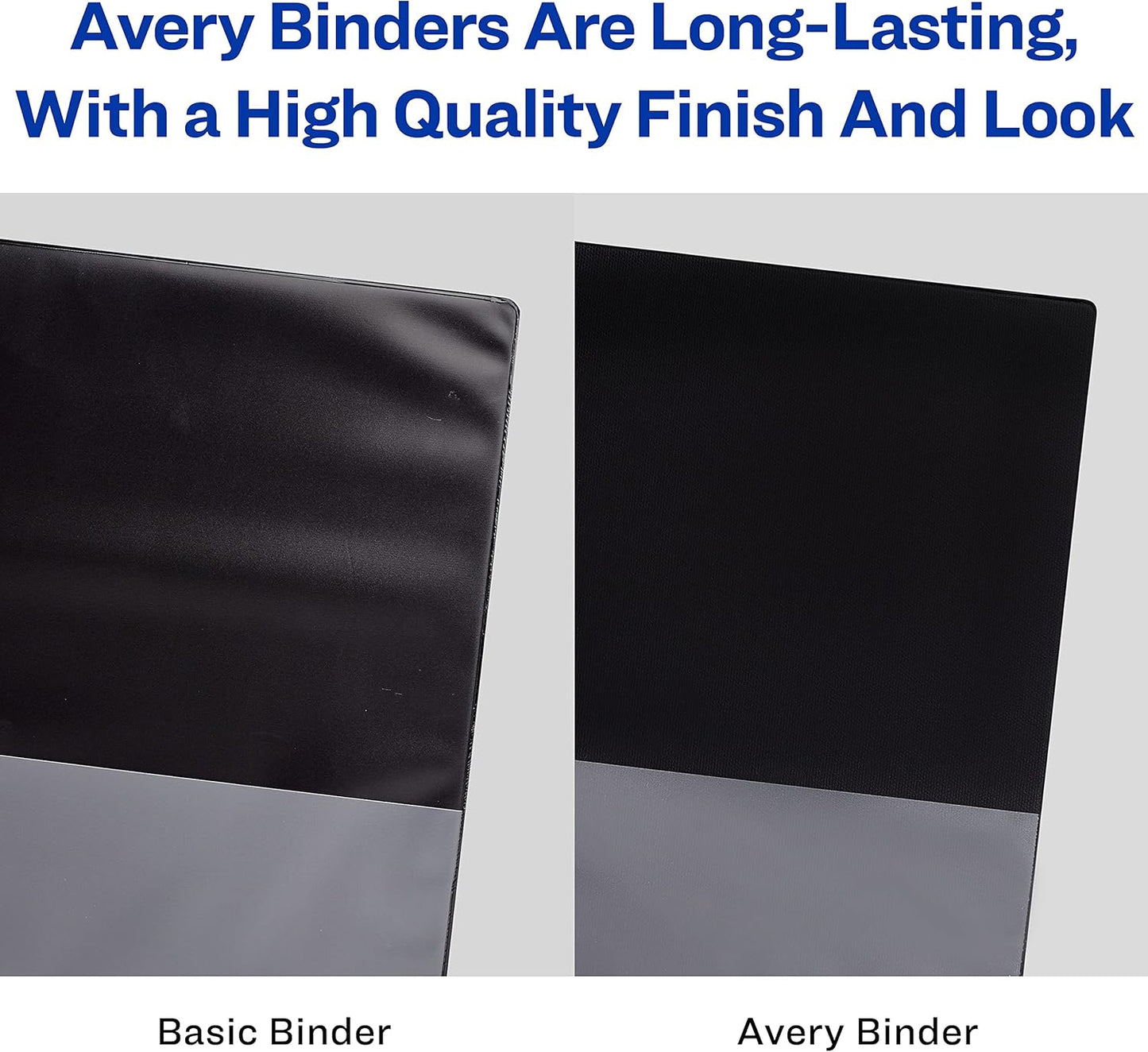 Avery Heavy-Duty View 3 Ring Binder, 1.5" Slant Rings, Holds 11" x 17" Paper, White Binders (6-Pack of 72125)