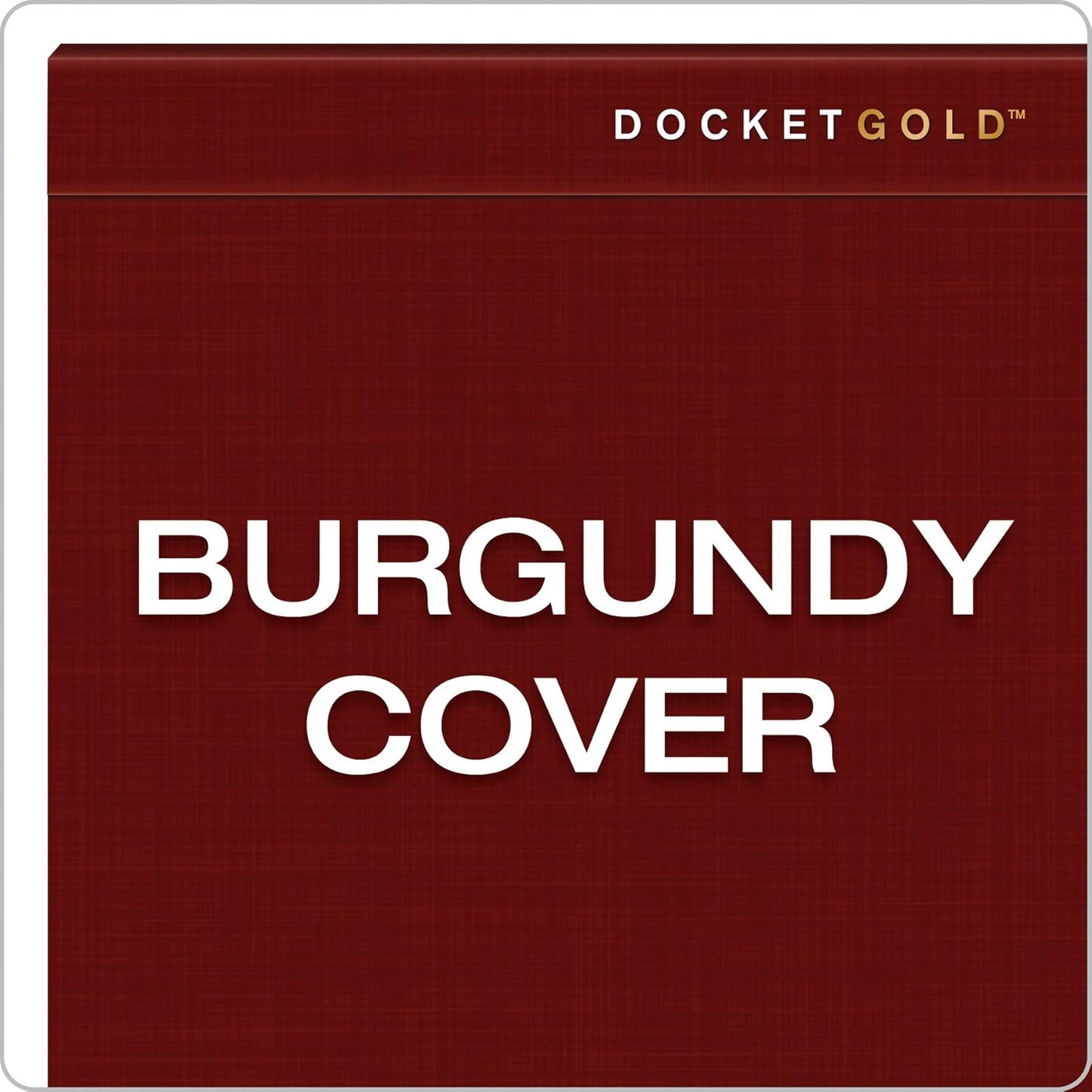 TOPS Docket Gold Writing Pads, 8-1/2" x 11-3/4", Legal Rule, Burgundy Cover, Canary Paper, 70 Sheets (99714)