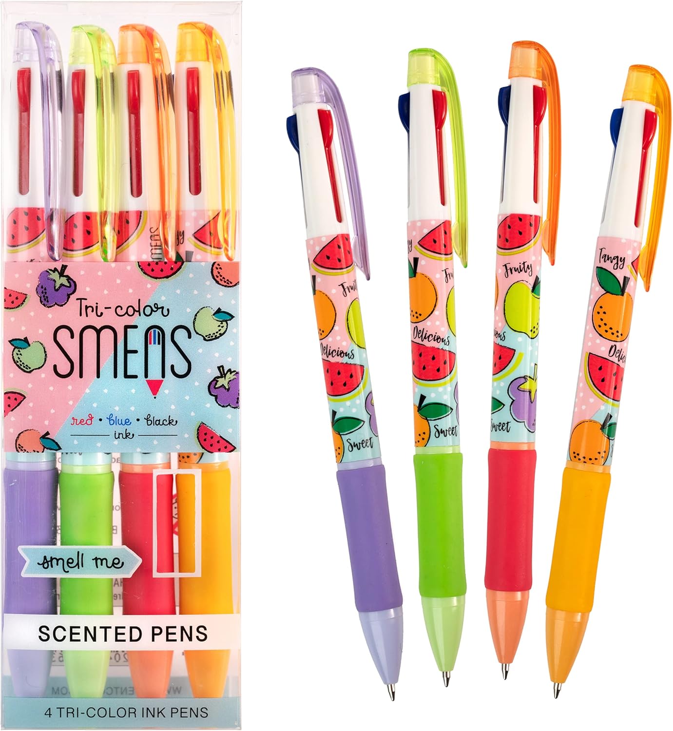 Glitter Gel Smens - Patented Gourmet Scented Colored Glitter Gel Ink Pens, Medium Point, 8 Count - Fun, Cute, Cool, Smelly Pens for Kids