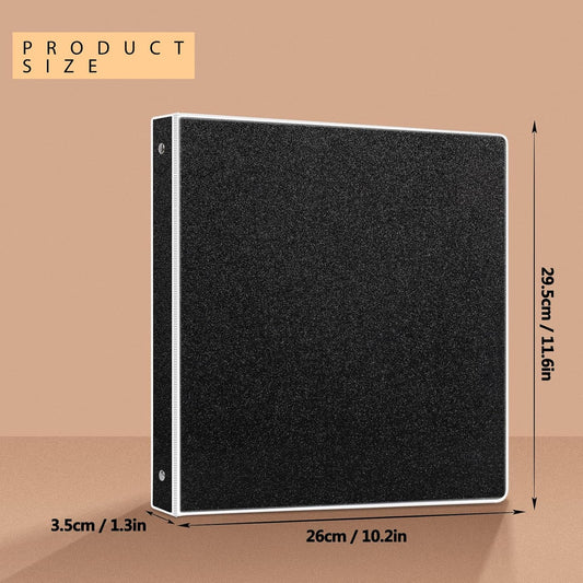 NatureTouch 3 Ring Binder, Glitter 1 Inch Organizer (10.5'' x 11.5'') Holds 8.5'' x 11''Letter Size 300 Pages, Waterproof Durable View Binder, 1 Pack, Pink