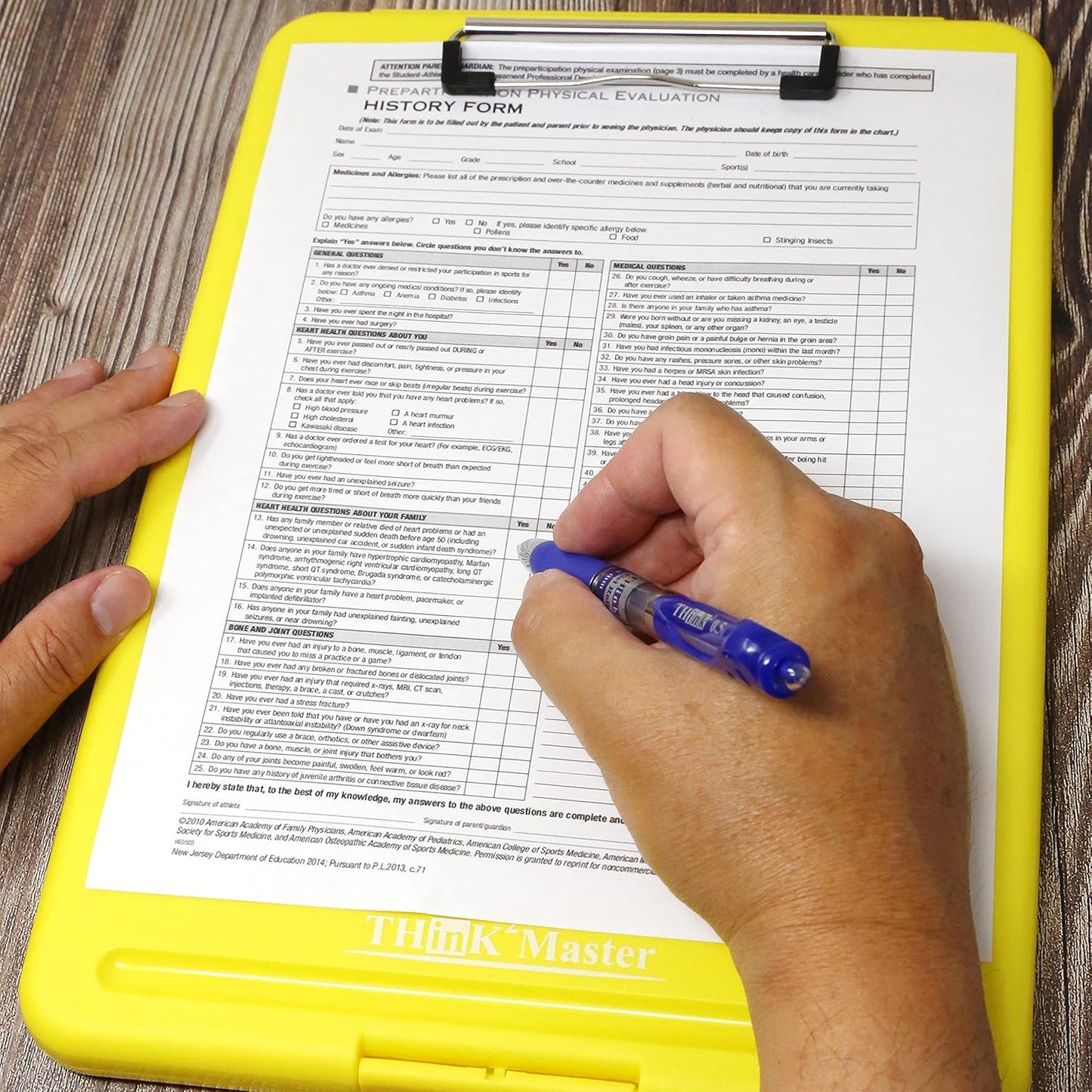 Think2Master Black Plastic Storage Clipboard. | 25% Heavier & 25% Sturdier| Heavy Duty and Won’t Flex or Bend Like Other Brands (Compare The Weight). Storage Compartment Holds 150 Letter Sized Paper.
