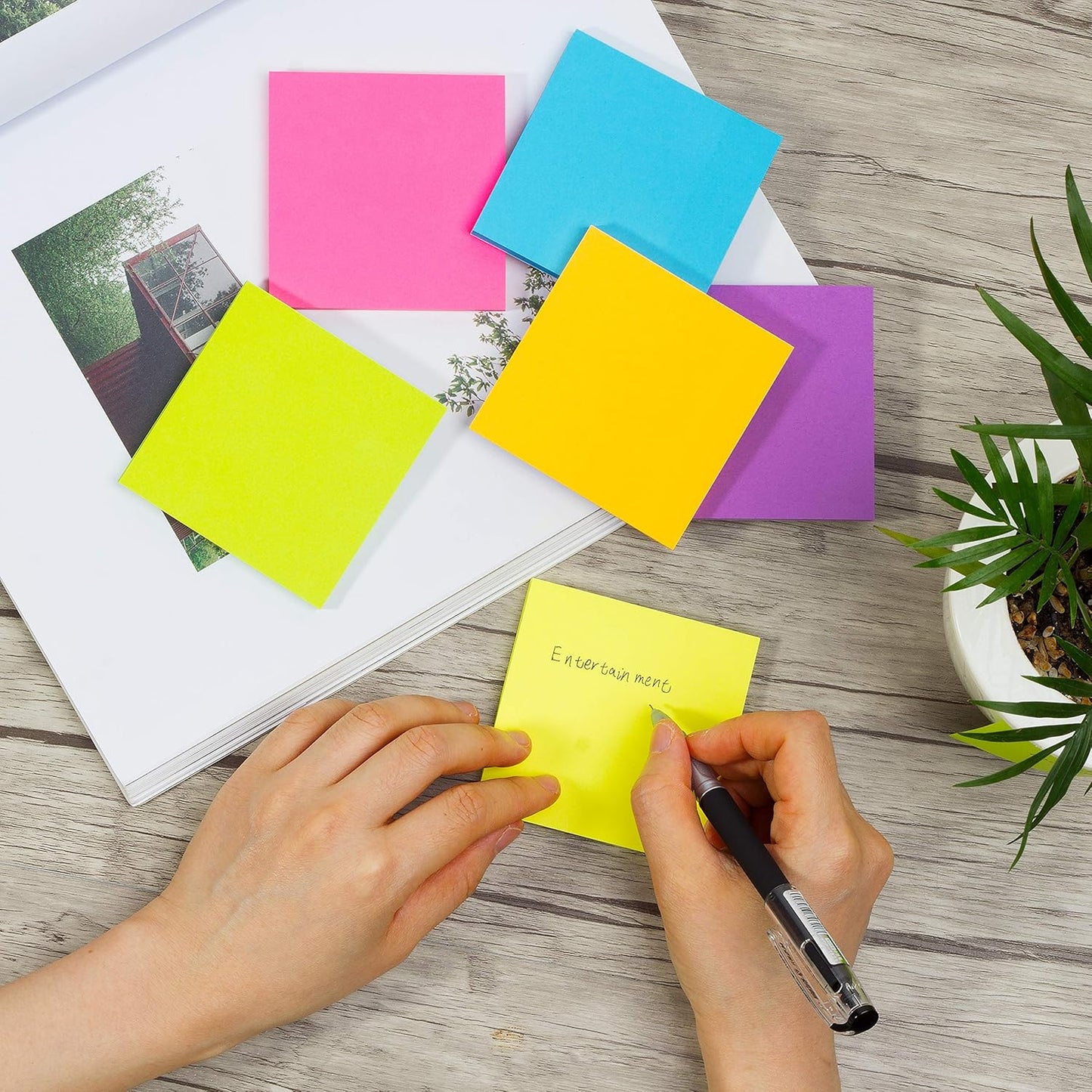 Mr. Pen- Sticky Notes, 3"x3", 8 Pads, 656 Sheets, Bright Colors, Sticky Notes Bulk, Self-Stick Note Pads, Perfect for Office, School, Home, Study & Organization