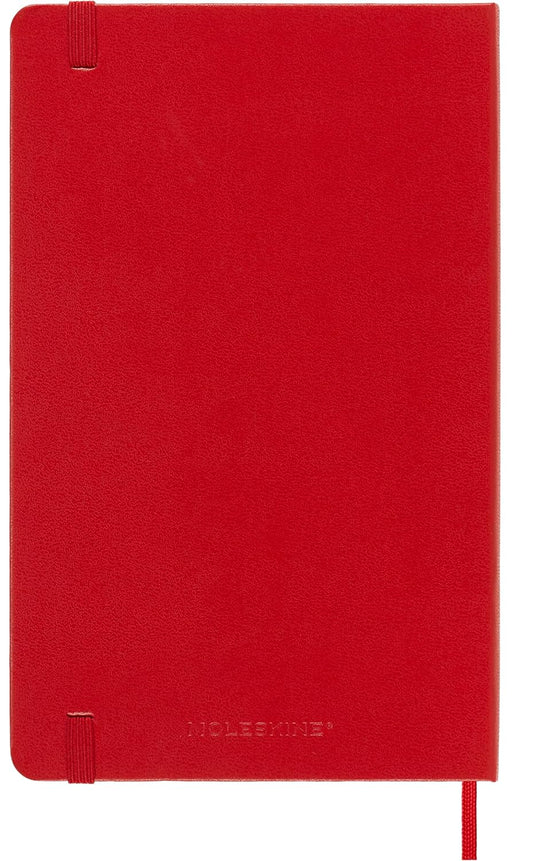Moleskine Classic Notebook, Large, Plain, Red, Hard Cover (5 x 8.25)