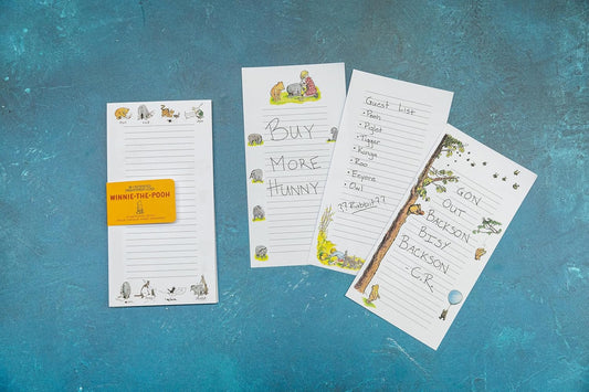 The Unemployed Philosophers Guild Winnie-The-Pooh Notepad- 65 Easy-Tear Paged Memo Desk Note Pad With 4 Alternating Page Designs, 8.25" x 4.25"