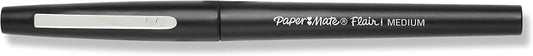 Flair Felt Tip Pens, Medium Point (0.7mm), Black, 2 Count