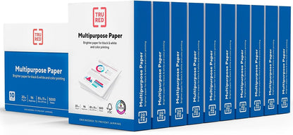 TRU RED Printer Paper, 8.5" x 11" -inch, 20 lbs., For Office, School & Home
