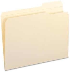 Smead File Folders Letter Size, Reinforced 1/3-Cut Tab, Assorted Positions, Letter Size, Manila Folders 8.5 x 11, 100 per Box (10334)