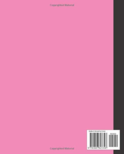 Composition Notebook: Wide Ruled School Subject Composition Notebook for Kids & Teens | 100 Pages | 7.5 x 9.25 | Pink