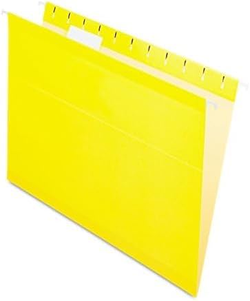 Pendaflex Reinforced Hanging File Folders, Letter Size, Bright Green, 1/5 Cut, 25/BX (4152 1/5 BGR)