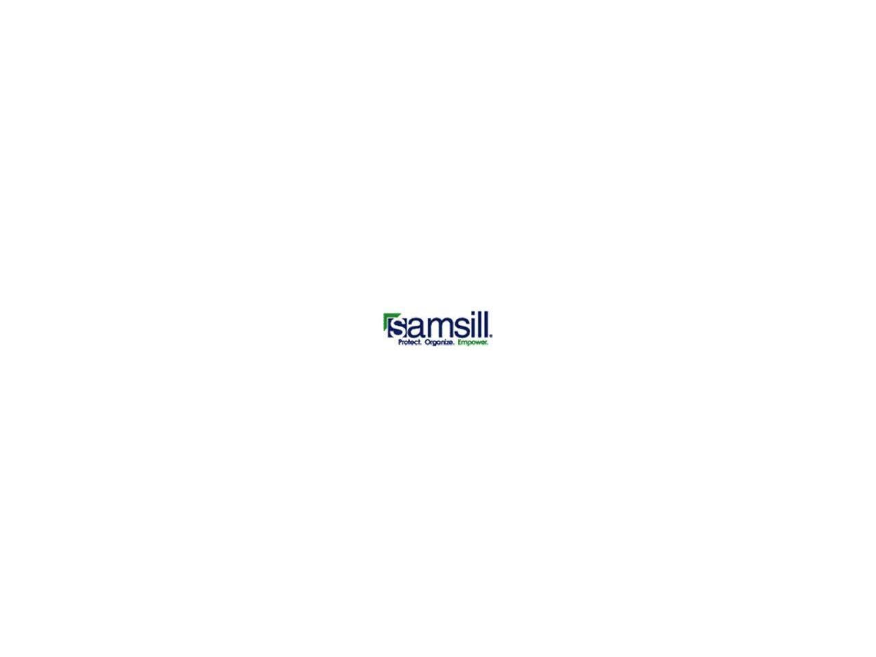 Samsill 3 Inch 3 Ring Binders, Economy Round Ring, Clear View Cover, 550 Sheet Capacity - for School, Home, Office - Black, 4 Pack
