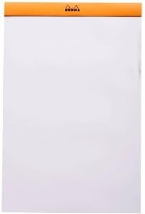 Rhodia Notepad, No18 A4, Lined - White, 8 1/4"" x 11 3/4""" (18601C)