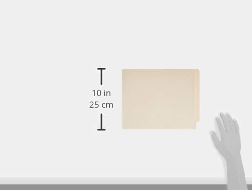Smead Shelf-Master End Tab File Folders, 100 Count, Manila, Reinforced Straight-Cut Tabs, Letter Size