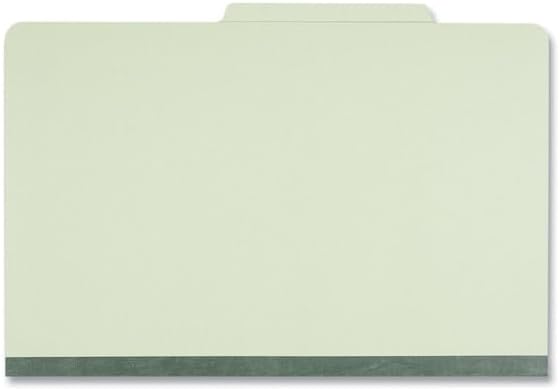 Universal Pressboard Classification Folder, Legal, Six-Section, Green, Case Pack of 10 (10281)