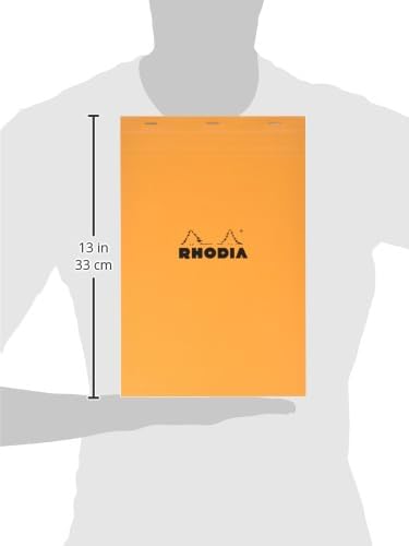 Rhodia Notepad, No18 A4, Lined - White, 8 1/4"" x 11 3/4""" (18601C)