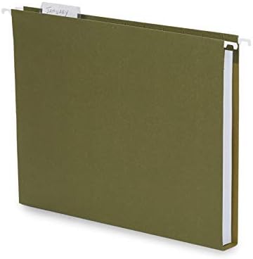 Blue Summit Supplies 25 Pack Extra Capacity Hanging File Folders Letter Size, Expandable Hanging File Folders, Heavy Duty 2 Inch Expansion, Designed for Wide, Bulky Files and Charts